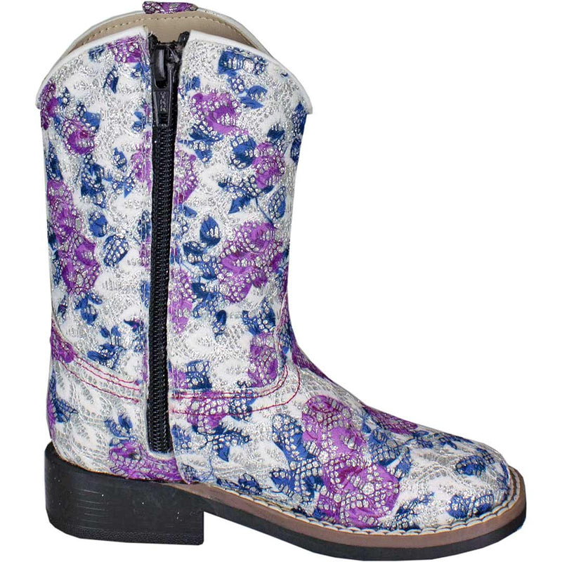 Old West Toddler Girls' Floral Bling Cowgirl Boots