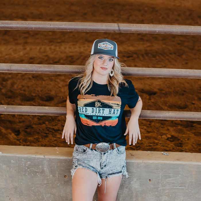 Red Dirt Hat Co Unisex Army Sunset T-Shirt