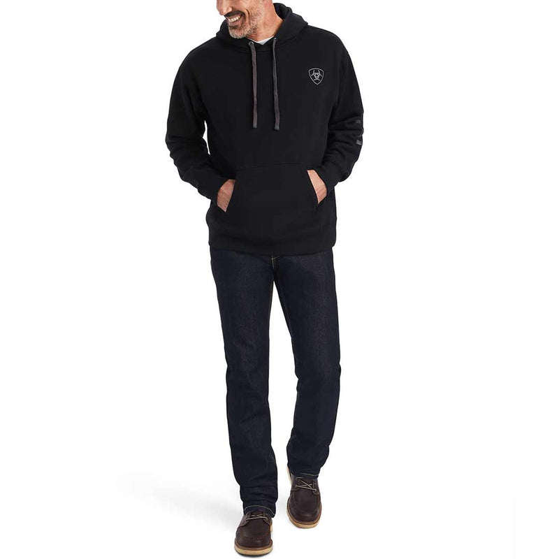 Ariat Men's Logo Sleeve Hoodie