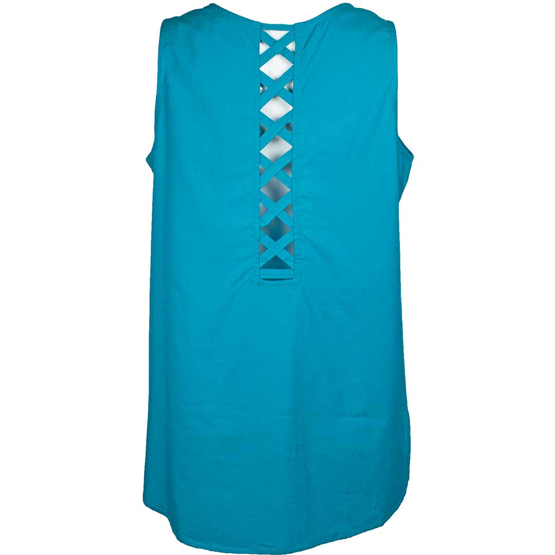 Cruel Denim Women's Criss-Cross Back Tank Top