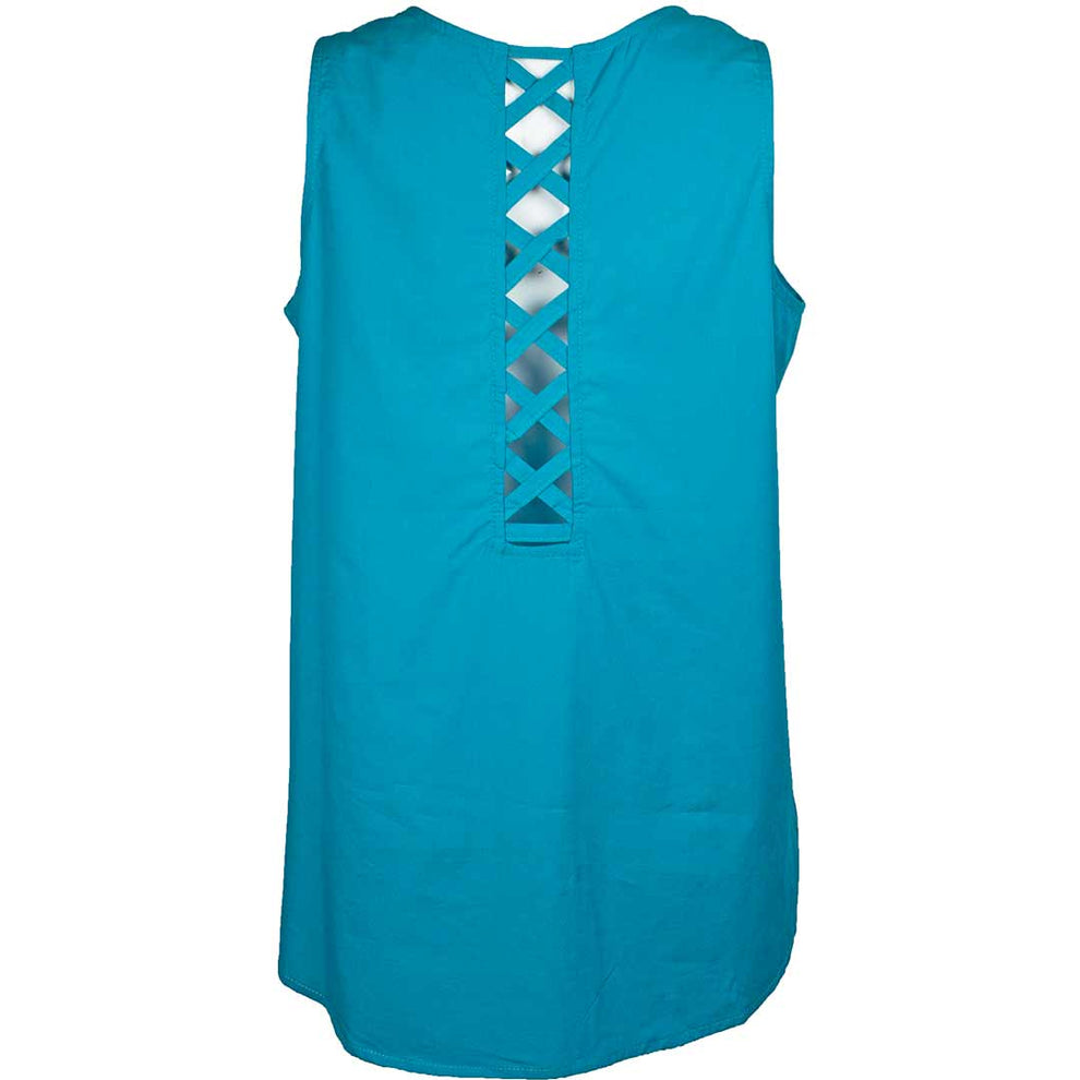 Cruel Denim Women's Criss-Cross Back Tank Top