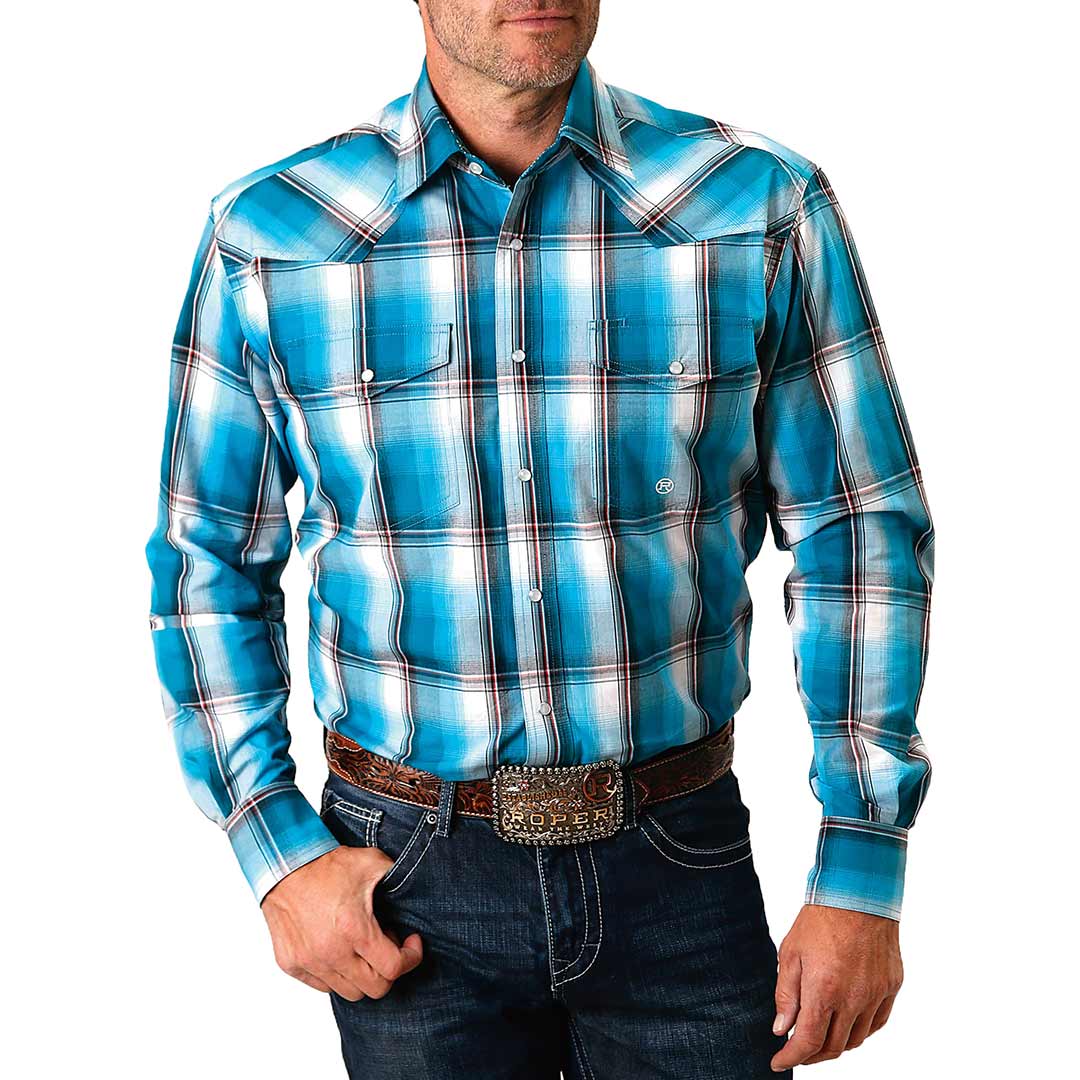 Roper Men's Bold Plaid Snap Shirt