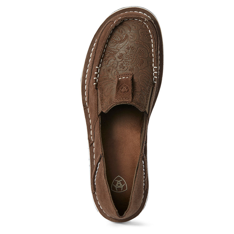 Ariat Women's Cruiser Tooled Suede Slip On Shoes