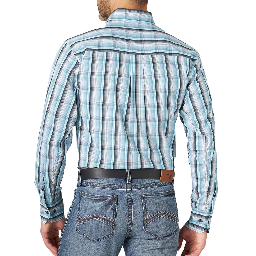 Wrangler Men's 20X Performance Button-Down Plaid Shirt