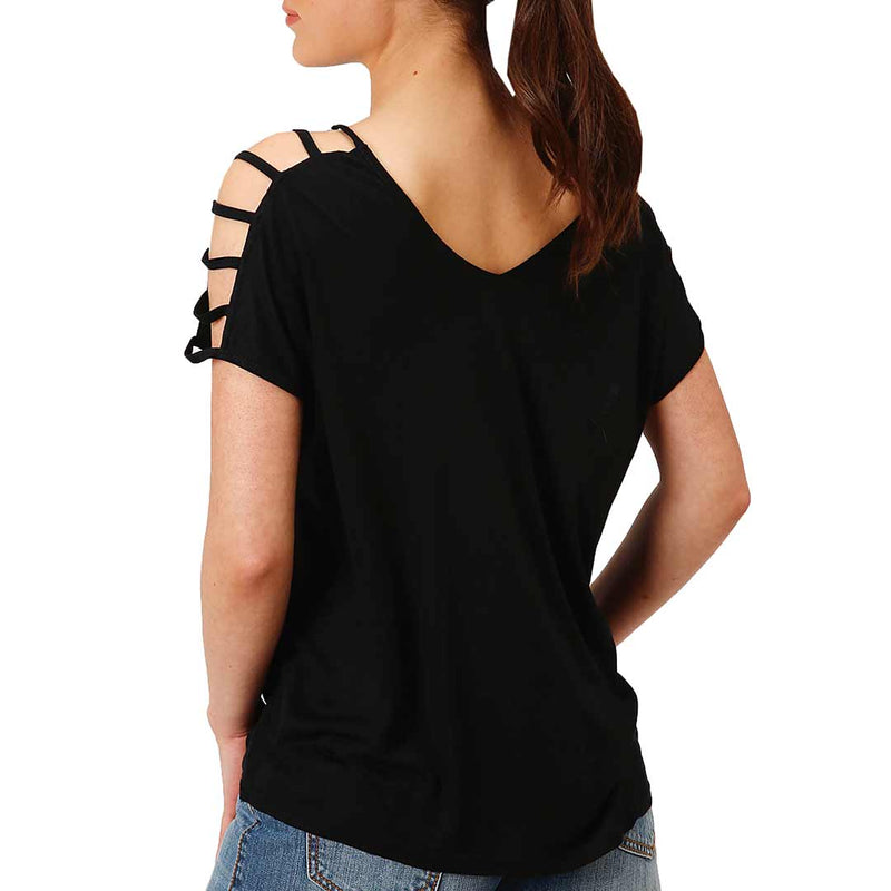 Roper Women's Cage Shoulder Detail T-Shirt