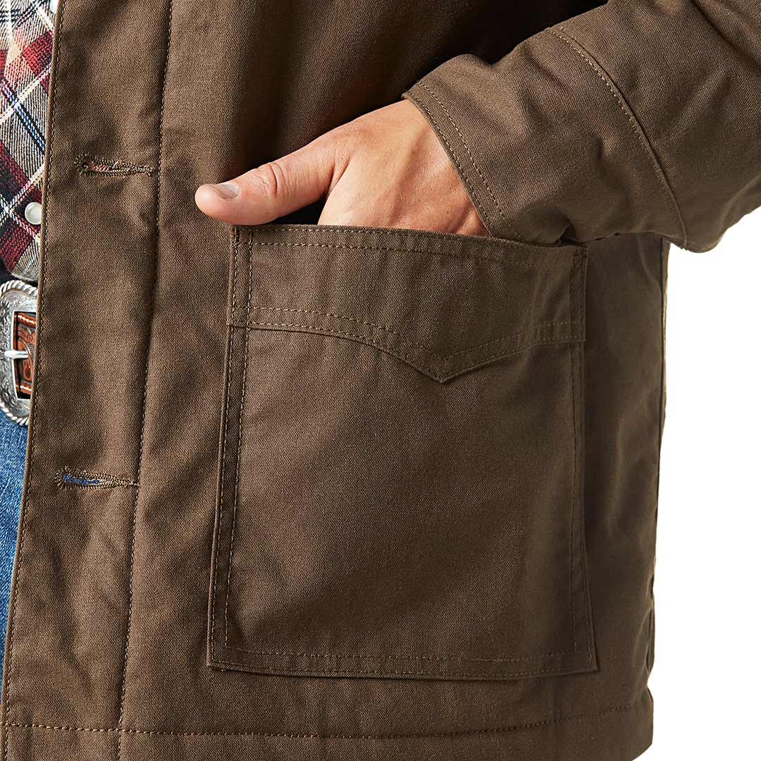 Waxed canvas sales barn coat