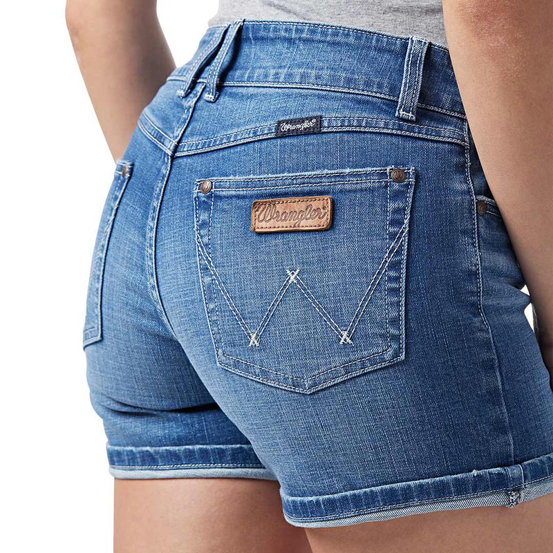 Wrangler Women's Retro Mid Rise Jean Shorts