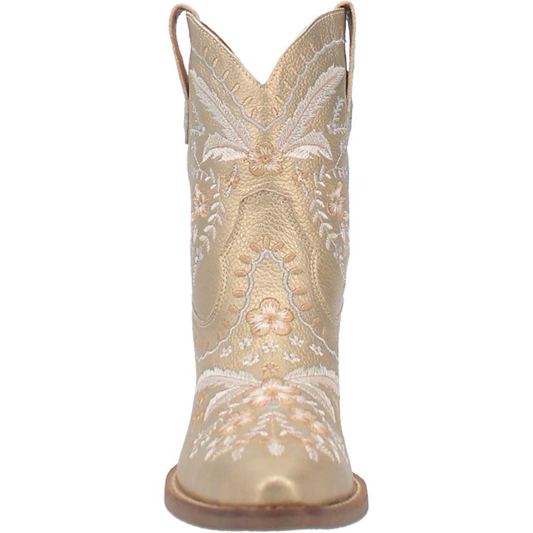 Dingo Women's Primrose Metallic Leather Cowgirl Booties