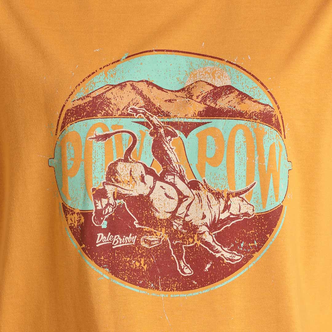 Rock & Roll Cowboy Men's Dale Brisby Pow Pow Bull Graphic T-Shirt
