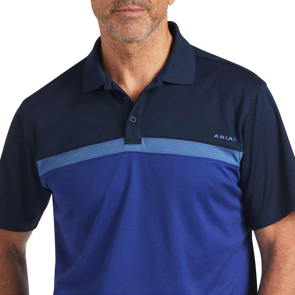Ariat Men's Colour Block Fitted Polo