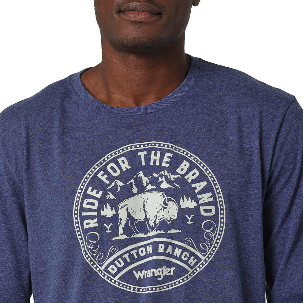 Wrangler X Yellowstone Men's Ride For The Brand Long Sleeve T-Shirt