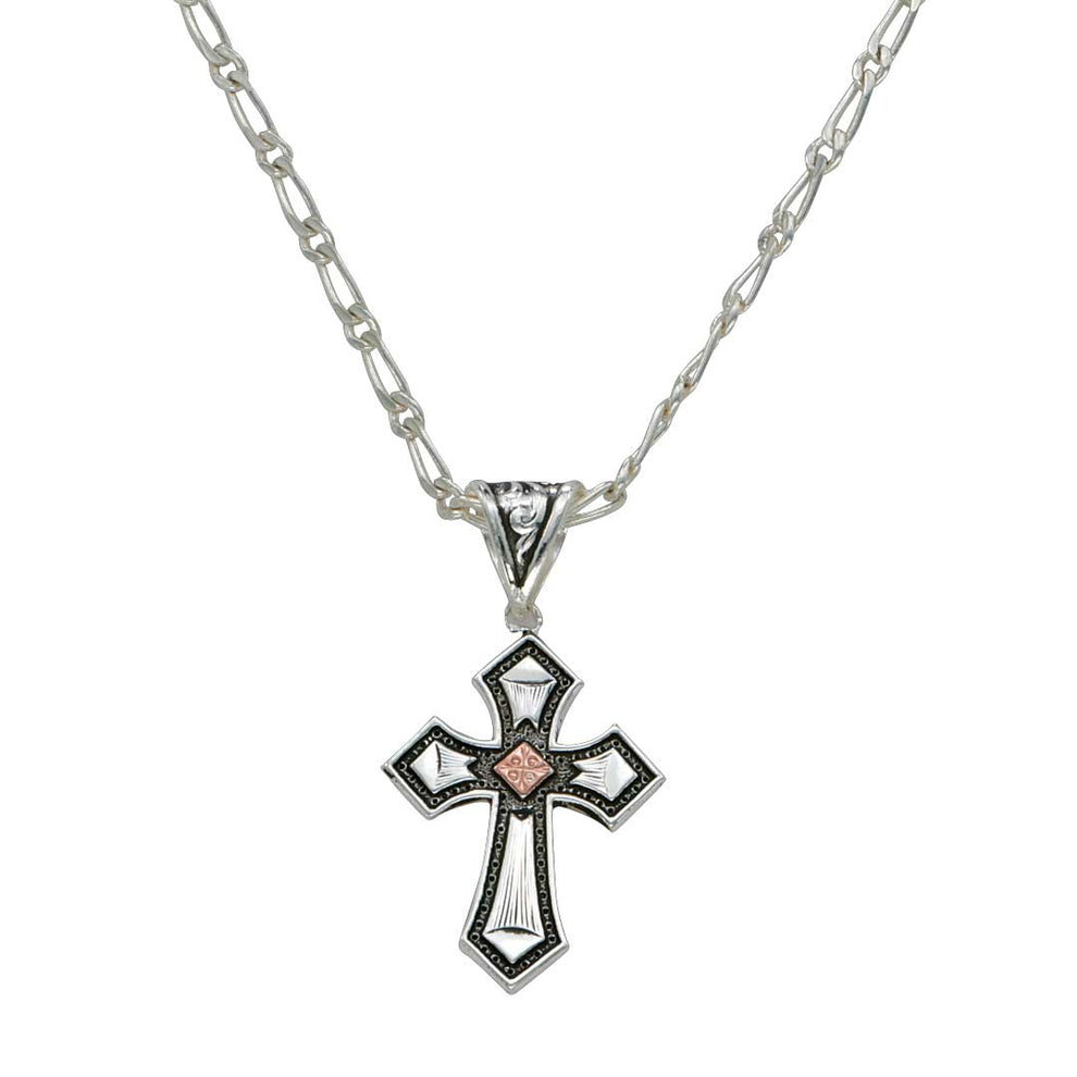 Montana Silversmiths Antique Copper Cross Necklace
