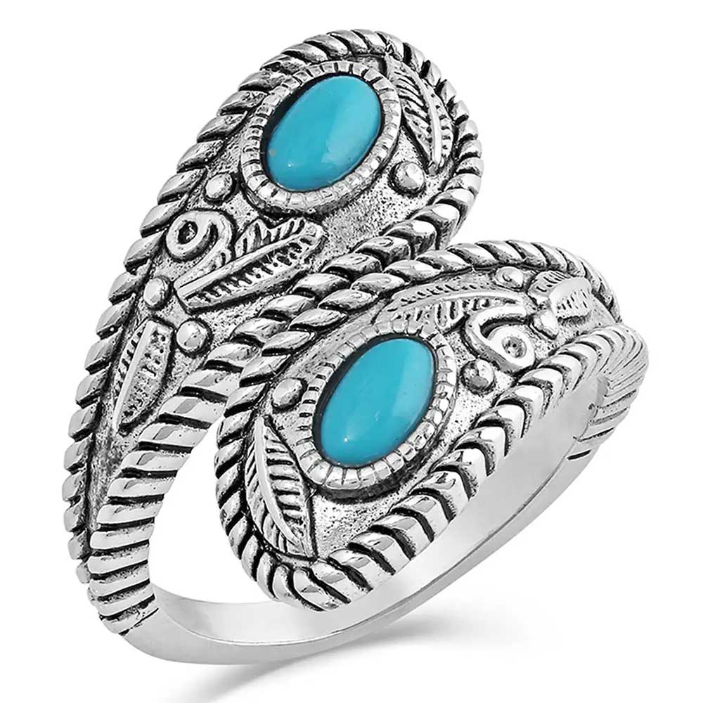 Montana Silversmiths Women's Balancing The Whole Turquoise Open Ring
