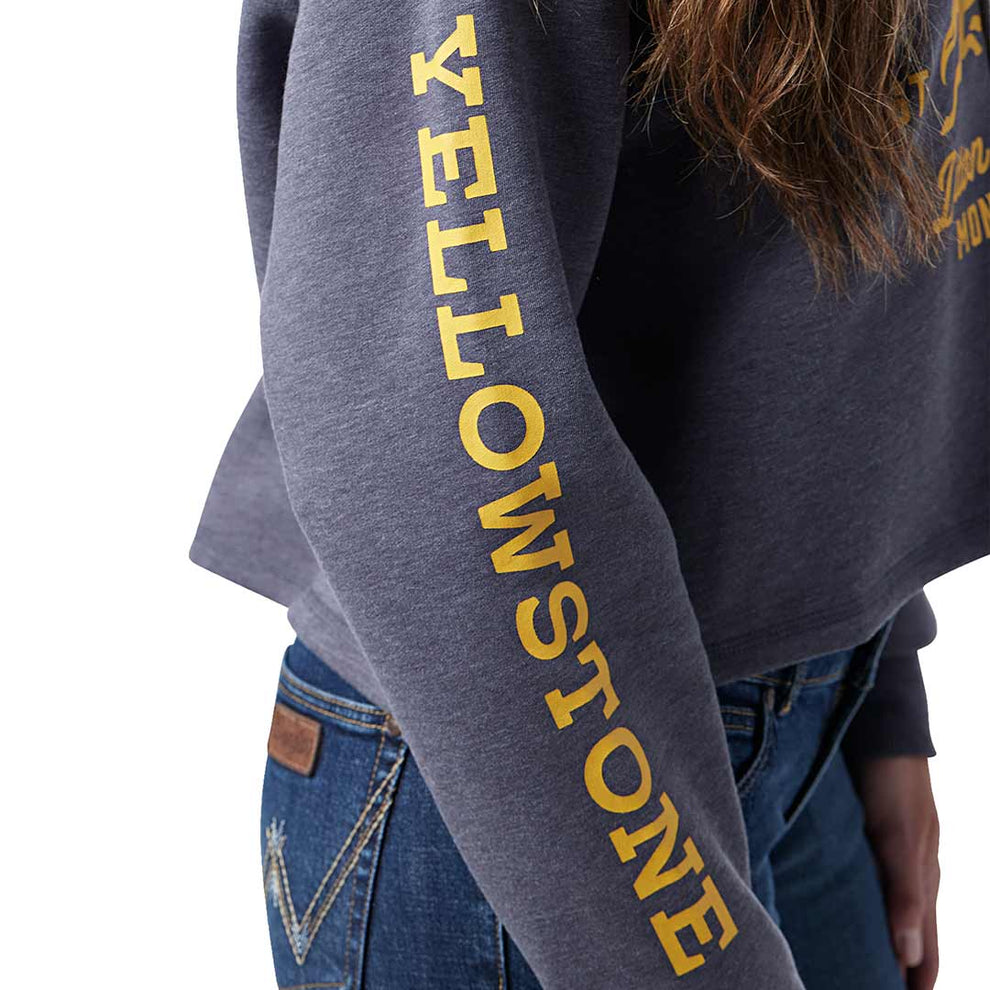 Wrangler X Yellowstone Women's Dutton Ranch Cropped Hoodie