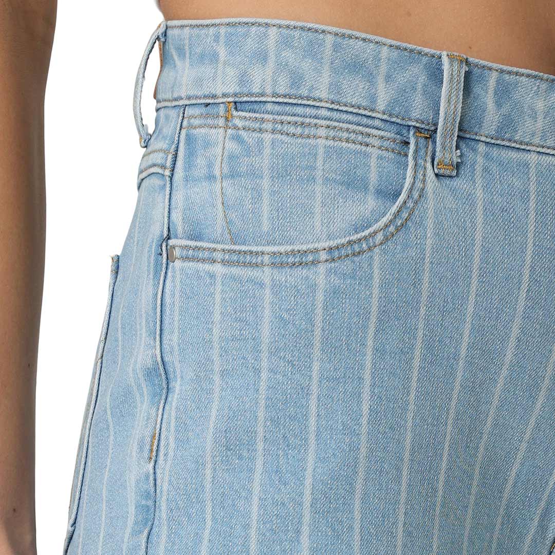 Wrangler Women's Rodeo Straight Leg Striped Cropped Jeans