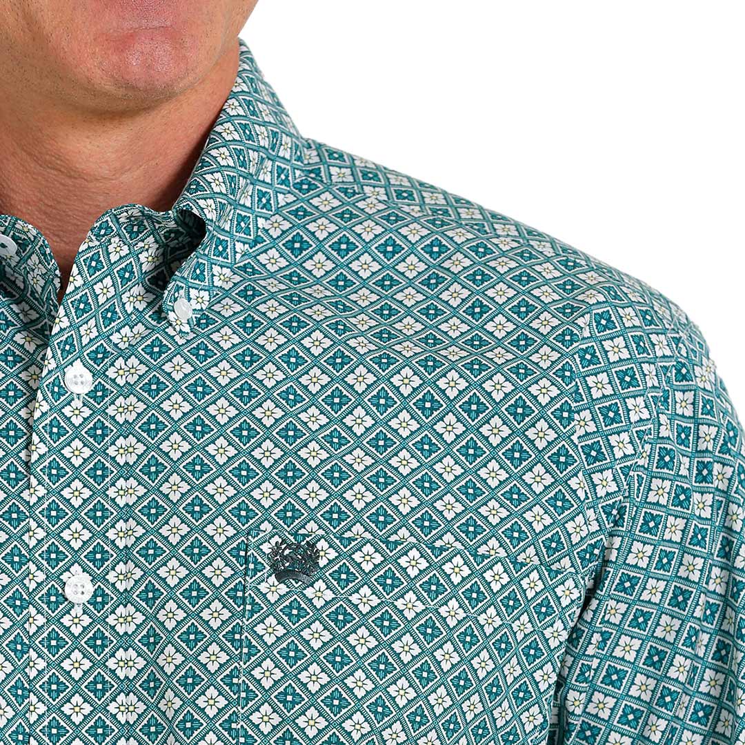 Cinch Men's Medallion Print Button-Down Shirt
