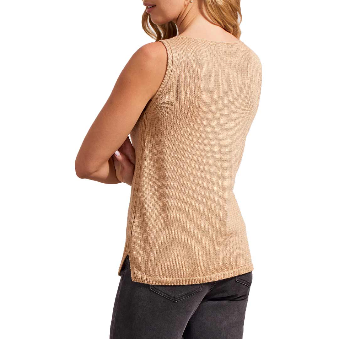 Tribal Women's Cable Knit Sweater Tank Top