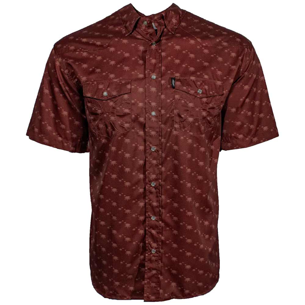 Hooey Brands Men's Sol Agave Print Short Sleeve Snap Shirt