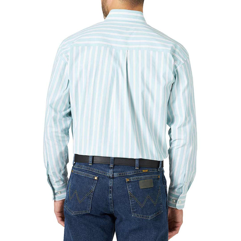 Wrangler Men's George Strait Button-Down Stripe Shirt