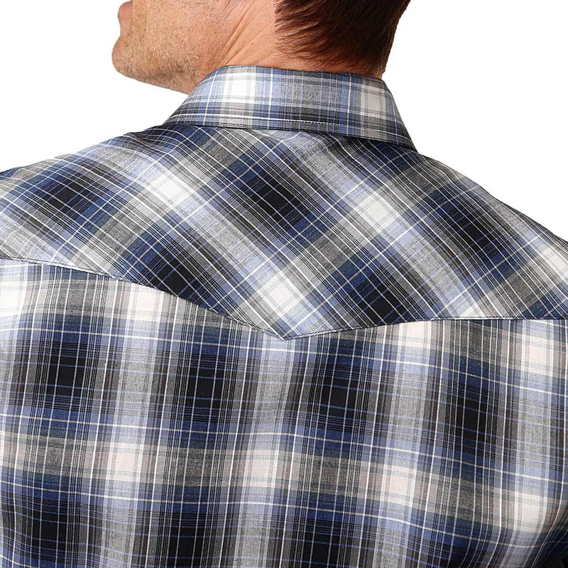 Roper Men's Plaid Print Snap Shirt