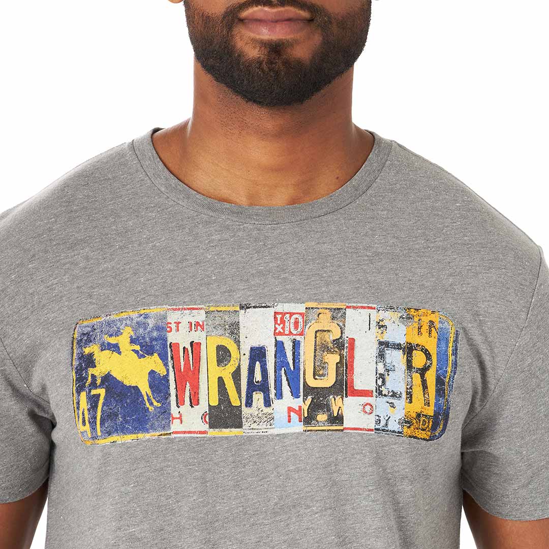 Wrangler Men's License Plate Graphic T-shirt