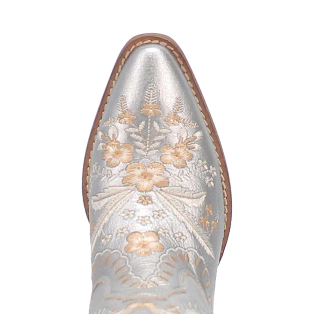 Dingo Women's Primrose Metallic Leather Cowgirl Booties