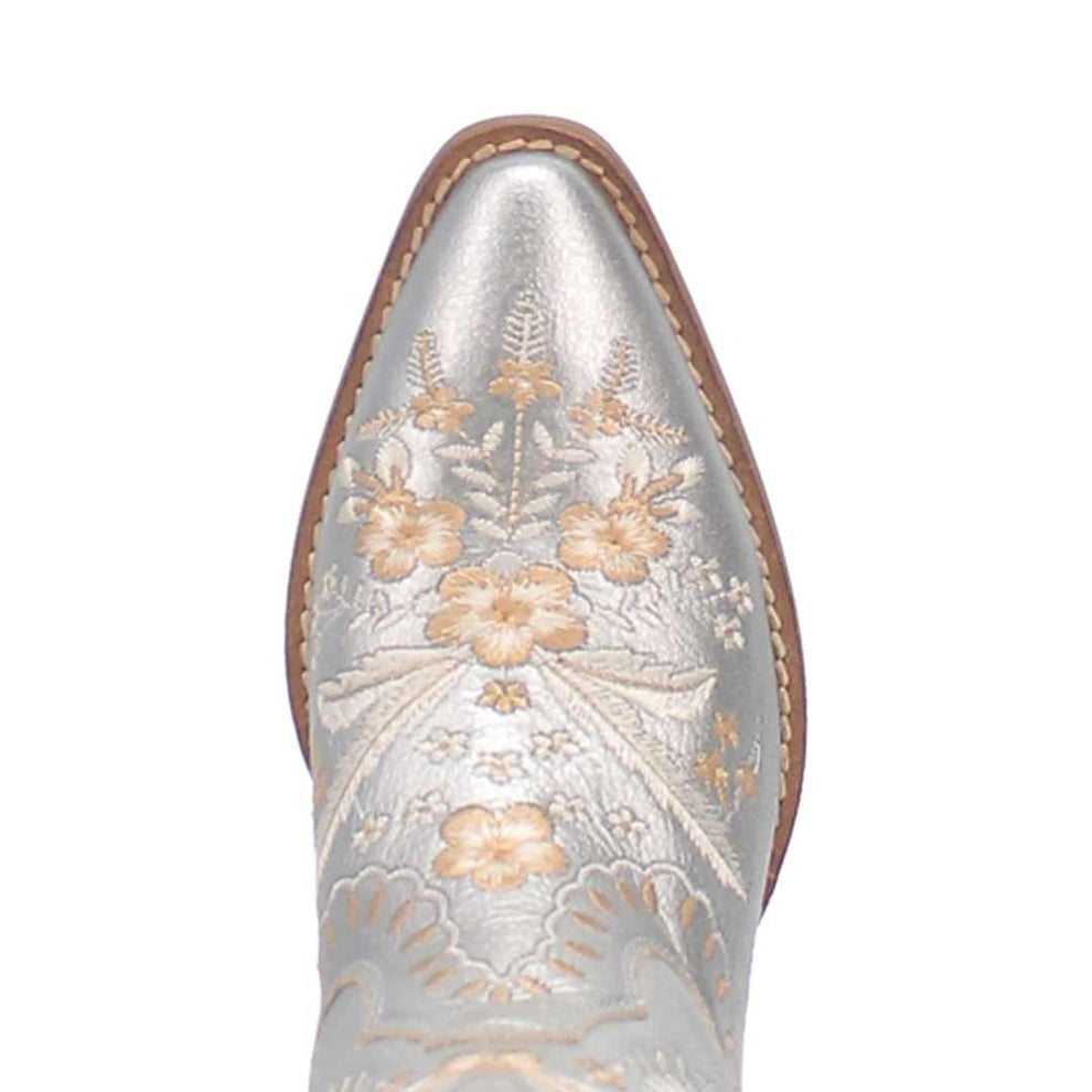 Dingo Women's Primrose Metallic Leather Cowgirl Booties