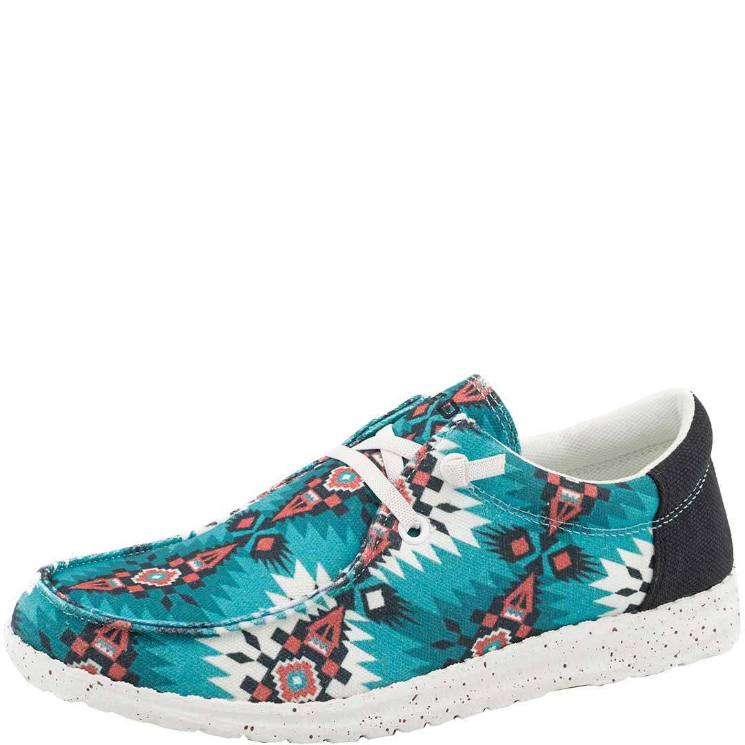 Roper Women's Aztec Canvas Slip-On Shoes