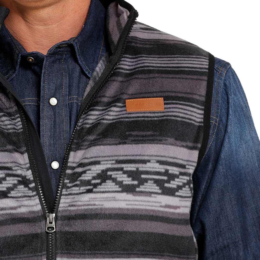 Cinch Men's Polar Fleece Southwest Stripe Vest