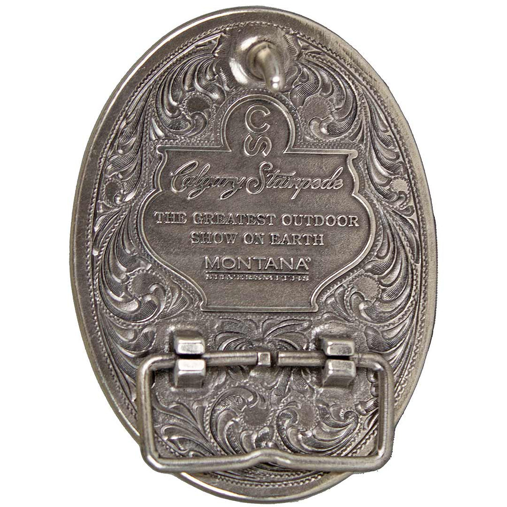 Montana Silversmiths Calgary Stampede Silver & Gold Oval Buckle