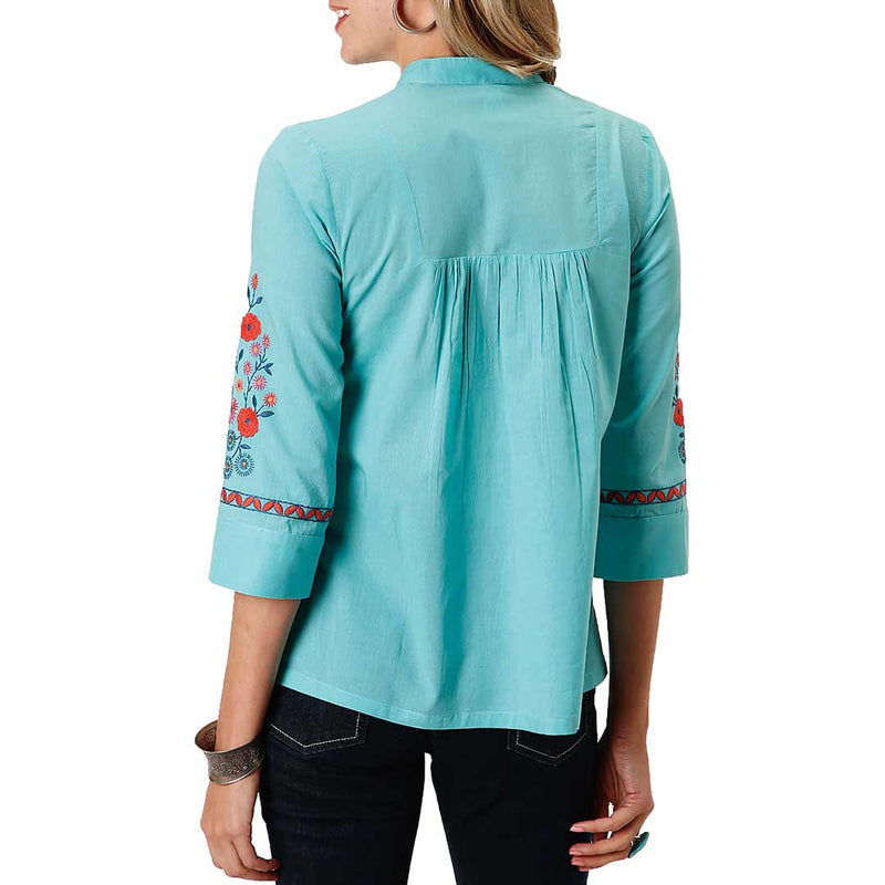 Roper Women's Embroidered Peasant Blouse