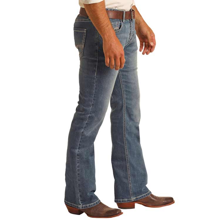 Rock & Roll Denim Men's Pistol Bootcut Jeans