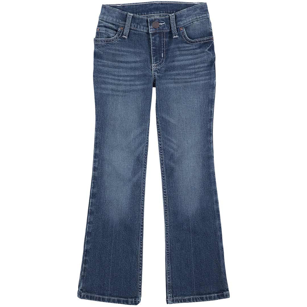 Wrangler Girls' Premium Patch Bootcut Jeans