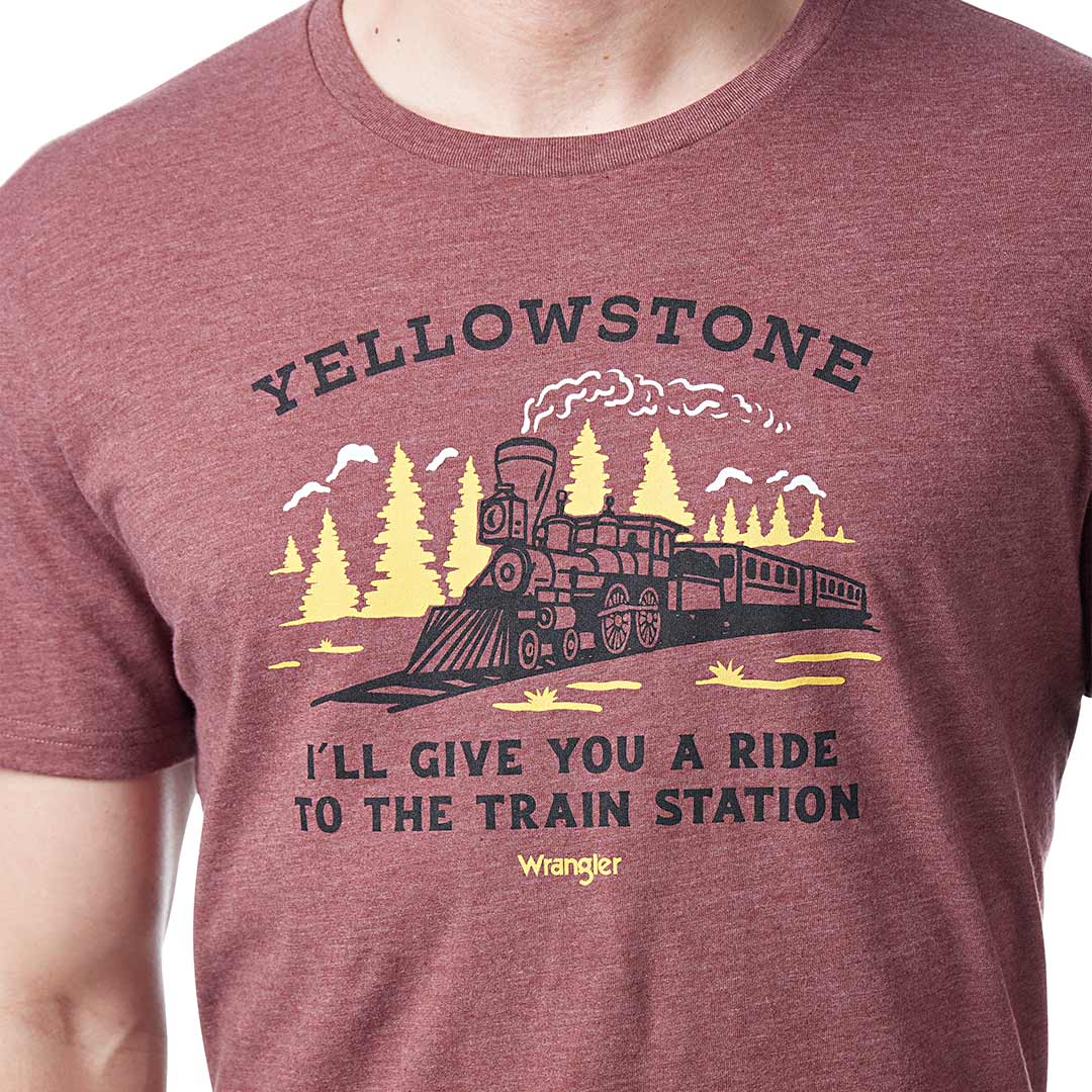 Wrangler X Yellowstone Men's Ride To The Train Station T-Shirt