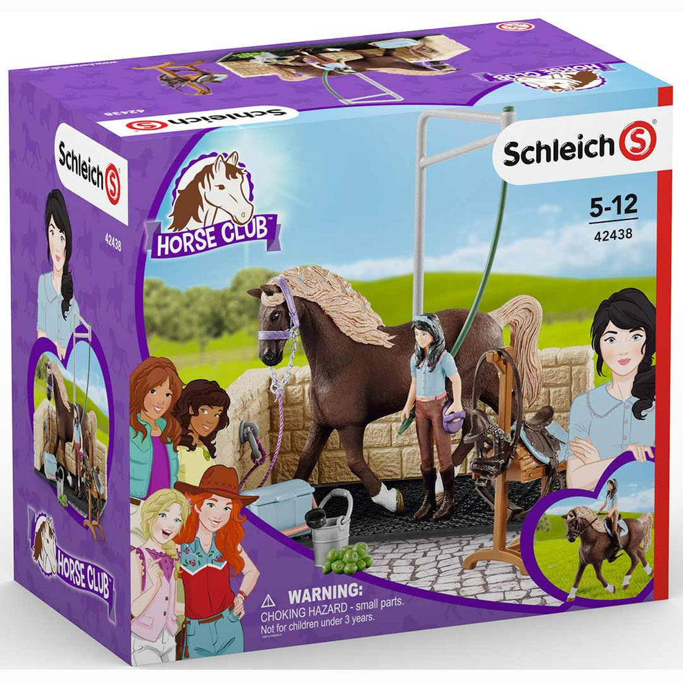 Schleich Washing Area with Horse Club Emily & Luna Toy Set