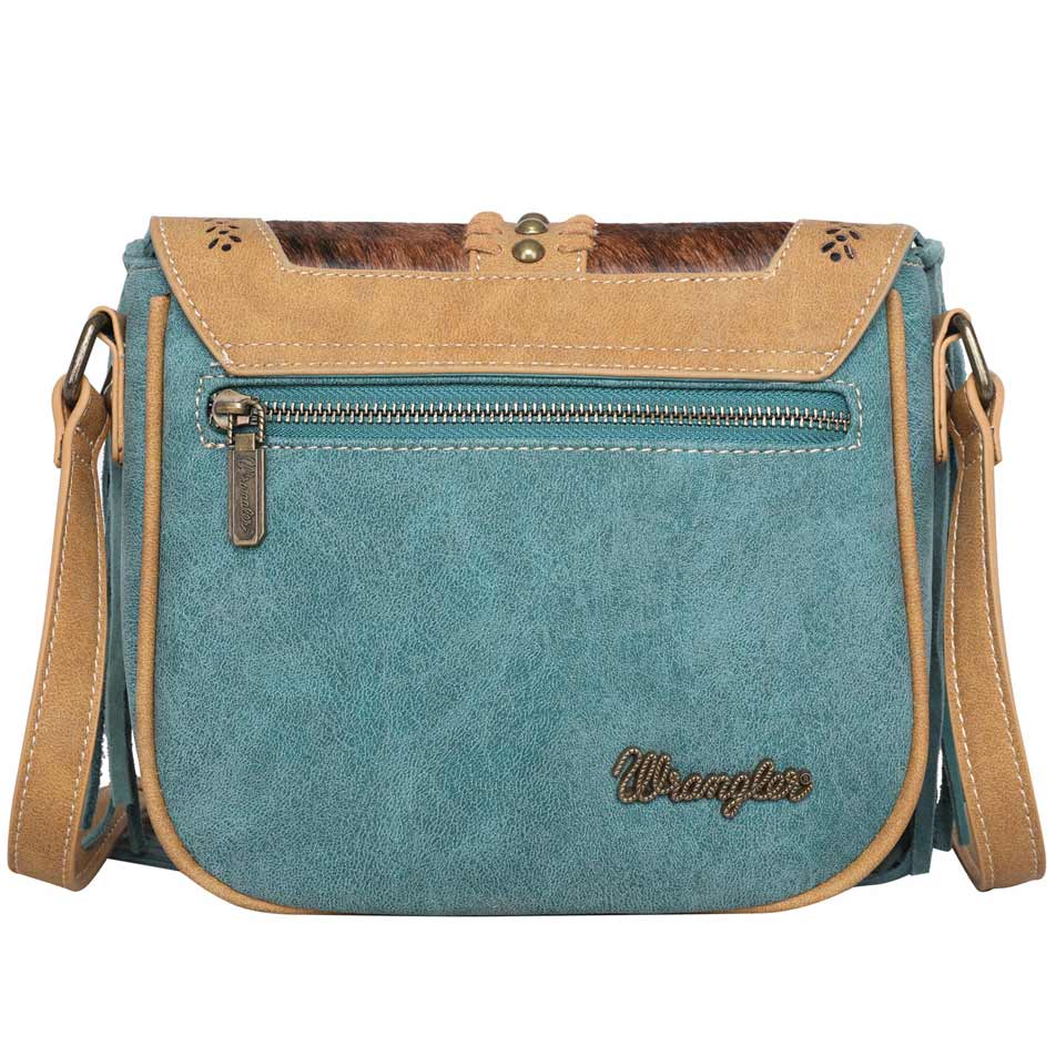 Wrangler Hair-On Cowhide Fringe Crossbody