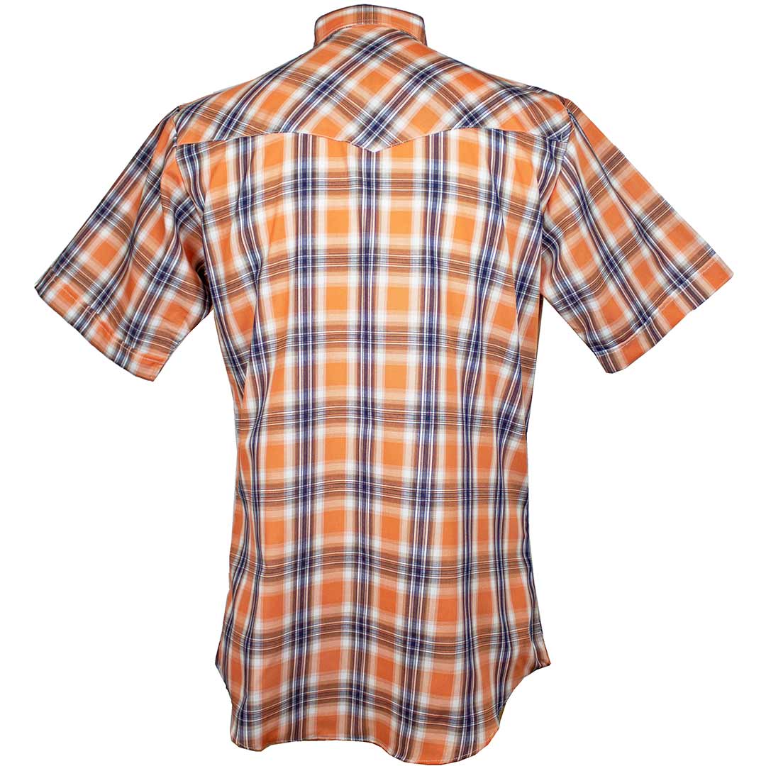 Ely Cattleman Men's Short Sleeve Plaid Snap Shirt