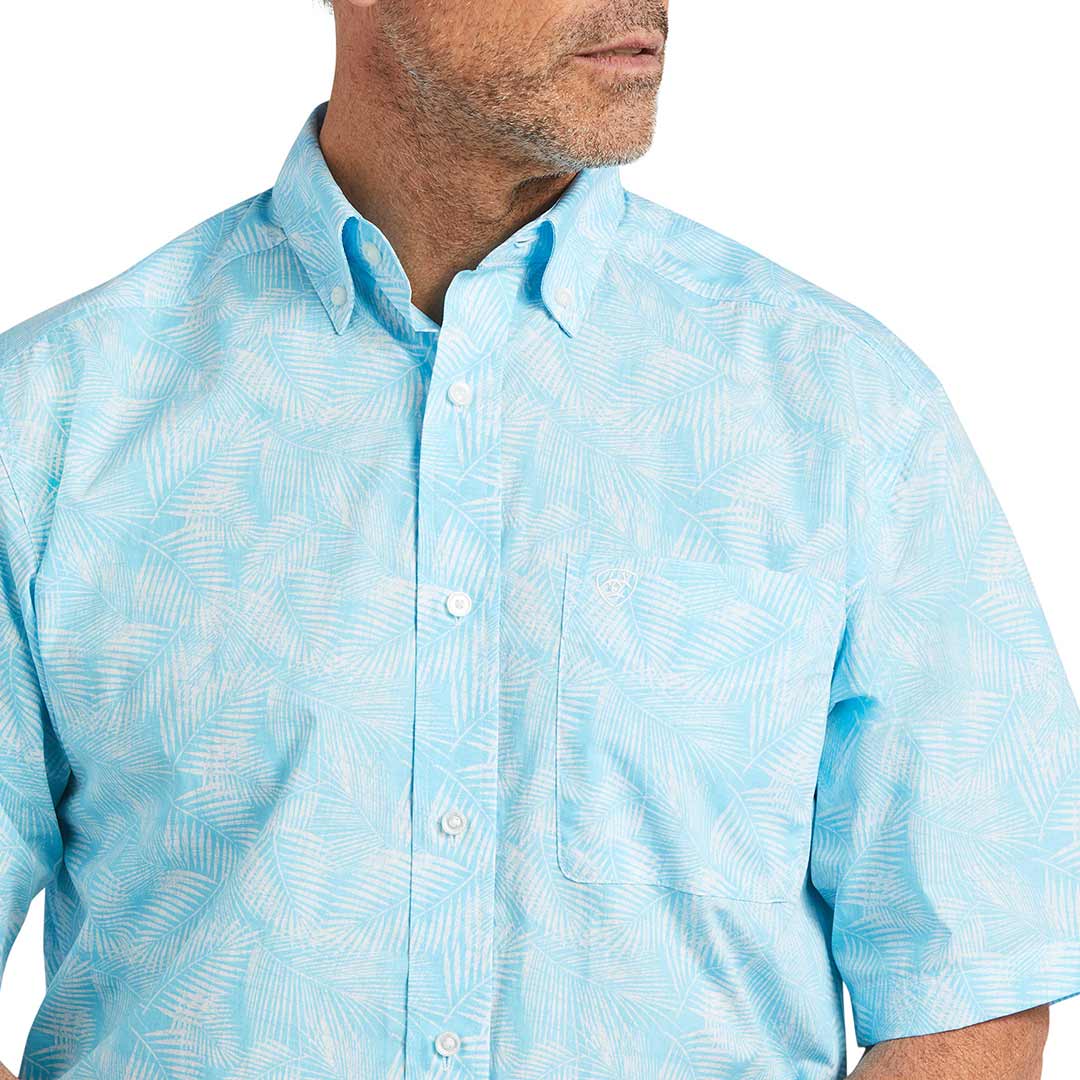 Ariat Men's Qusay Stretch Classic Fit Short Sleeve Button-Down Shirt