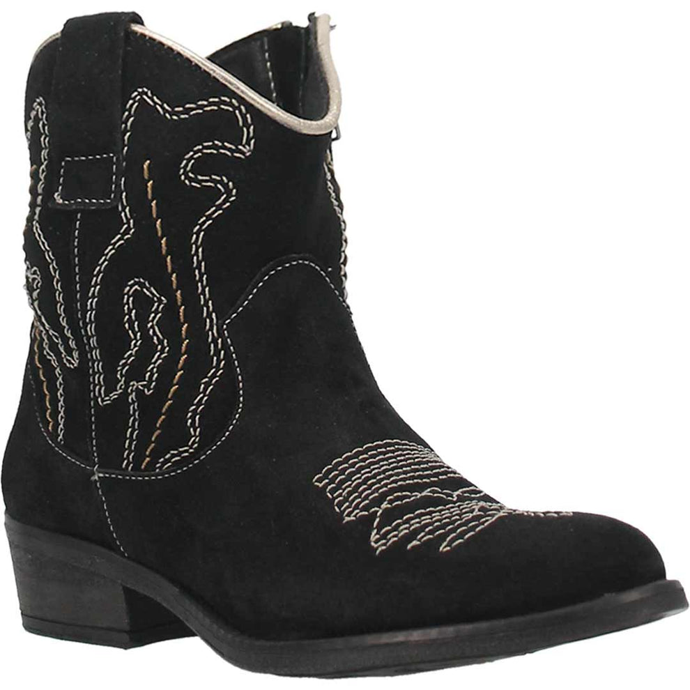 Dingo Women's Daisy Mae Leather Cowgirl Booties