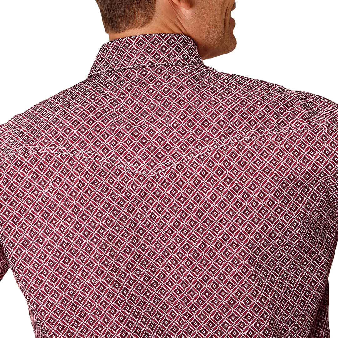 Roper Men's Circle Print Snap Shirt