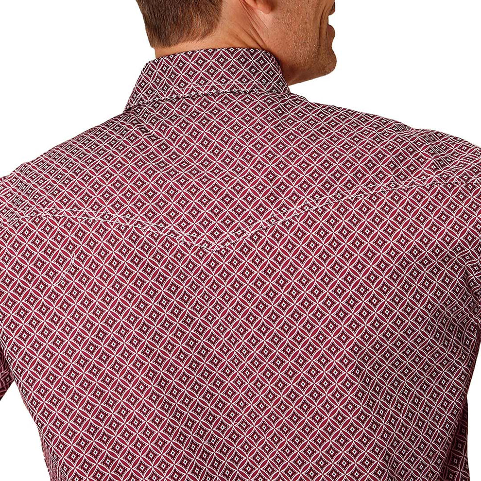 Roper Men's Circle Print Snap Shirt