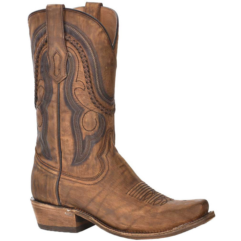 Corral Boot Co. Men's Embroidered X-Stitch Cowboy Boots