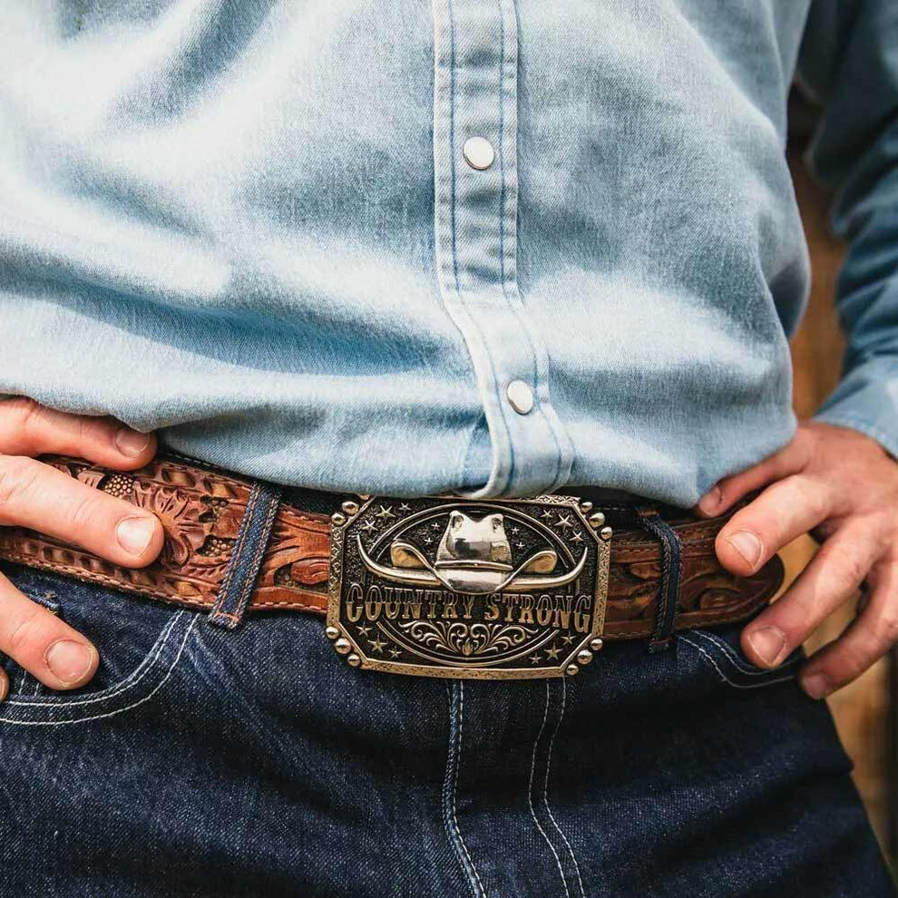 Montana Silversmiths Country Strong Attitude Buckle