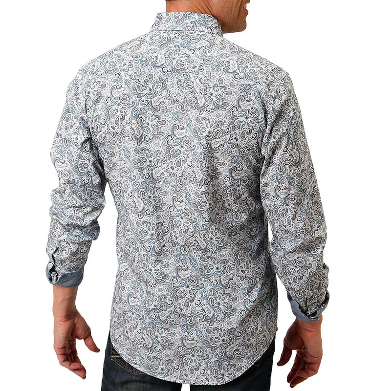 Roper Men's Paisley Print Snap Shirt