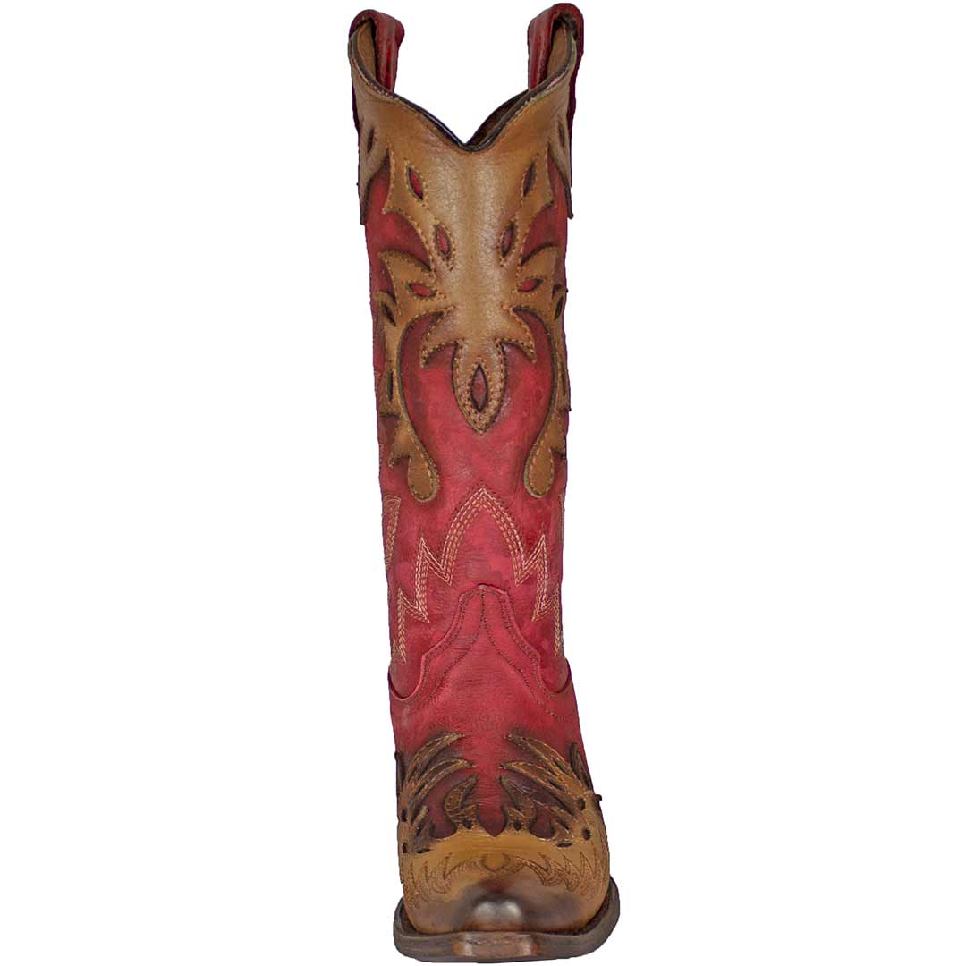 Circle G Women's Tobacco Overlay Cowgirl Boots