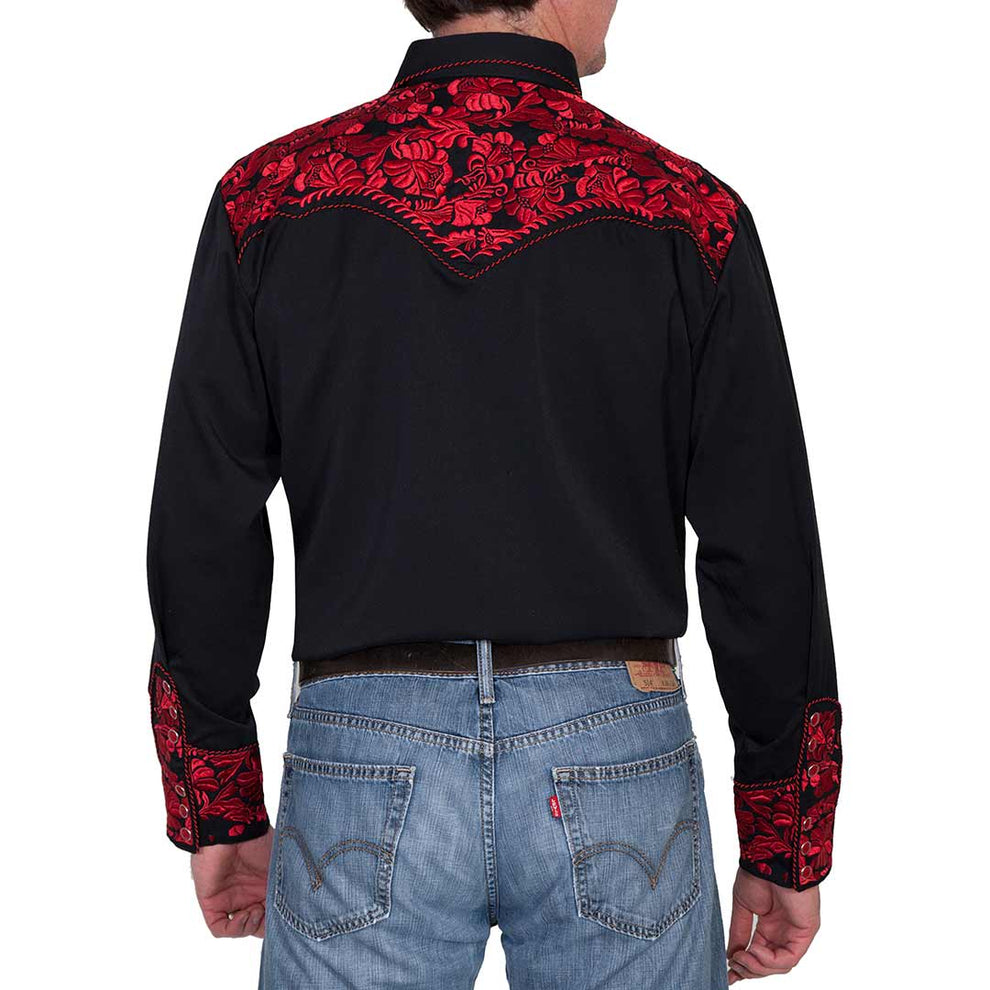 Scully Men's Floral Embroidered Dress Shirt | Lammle's – Lammle's ...