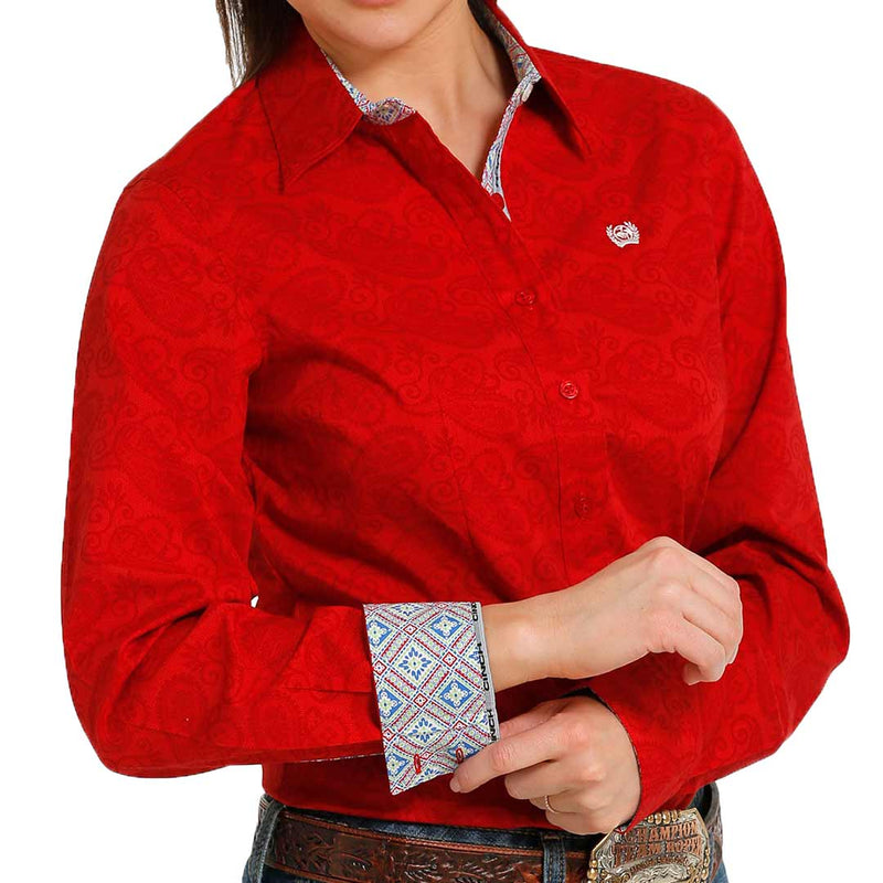 Cinch Women's Paisley Print Button-Down Shirt