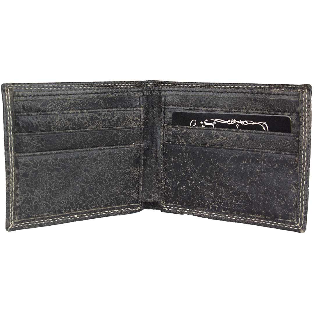 Jack Daniel's Men's Distressed Bifold Wallet