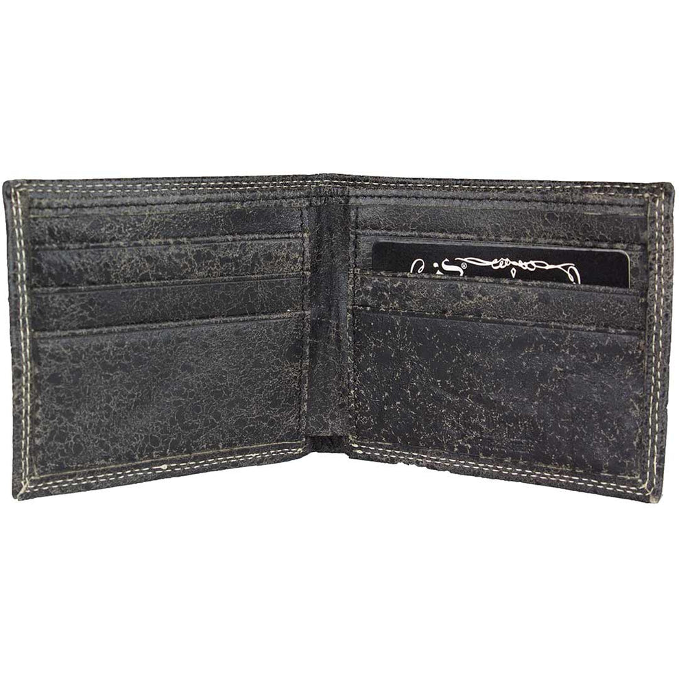 Jack Daniel's Men's Distressed Bifold Wallet