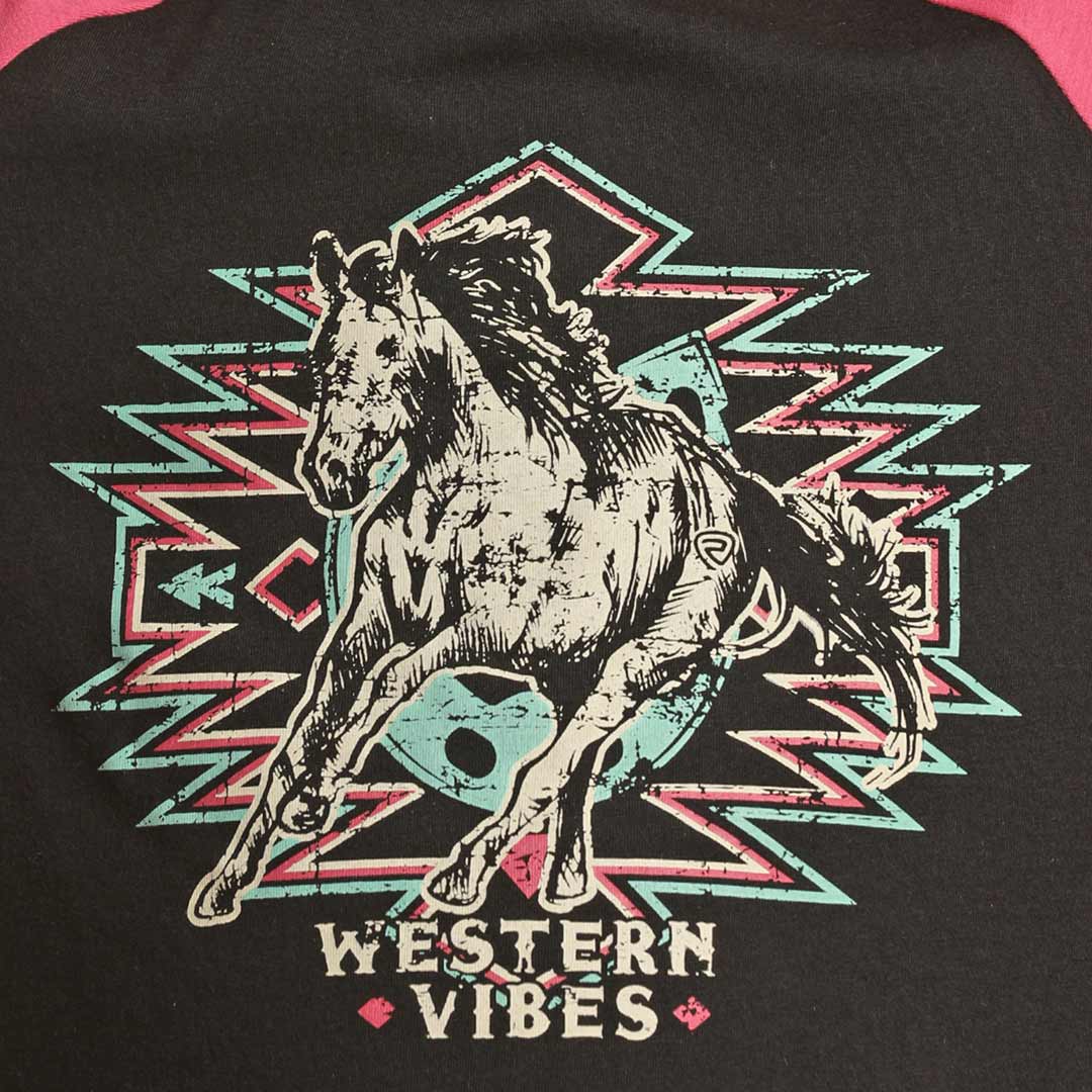 Rock & Roll Cowgirl Girls' Western Vibes T-Shirt